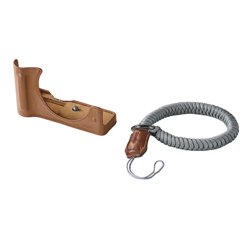 SmallRig 5432 Leder-Halbschalen-Kit braun, für Canon EOS R50V