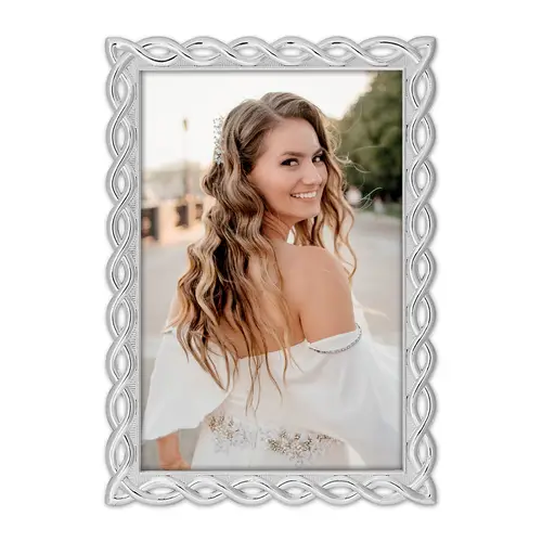 ZEP Bizet 10x15 cm, silber, Metallrahmen zum Stellen