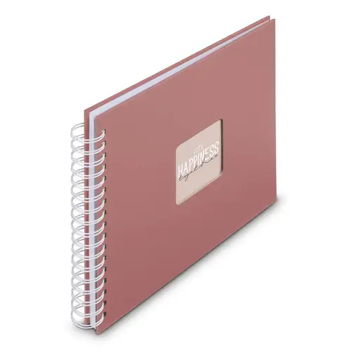 Hama Fine Art 28x24 cm terra, 50 weiße Seiten Spiralalbum