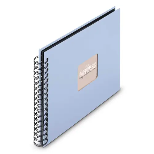 Hama Fine Art 28x24 cm lagune, 50 weiße Seiten Spiralalbum