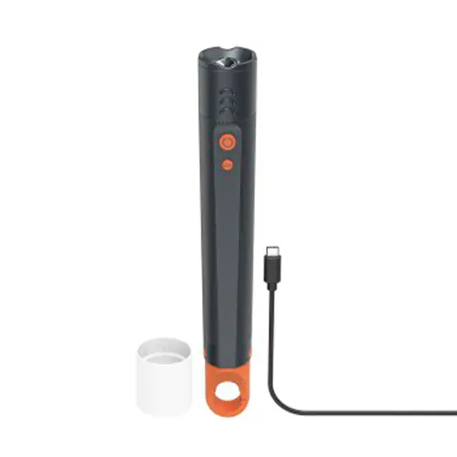 Hama FLX1200-C LED-Taschenlampe aufladbar, stoßfest, 4 Modi + SOS, Zoom