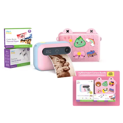 MyFirst Camera Insta 20 Cotton Candy, Bundle Set