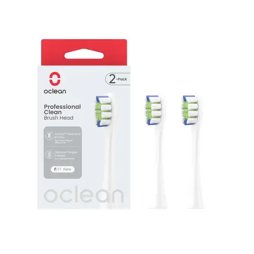 Oclean Bürstenkopf weiss, 2er Pack für professionelle Reinigung