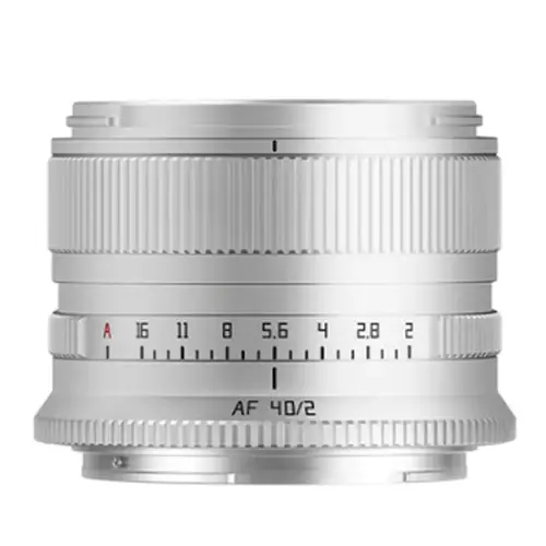 TTARTISAN AF 2,0/40 mm, Sony E-Mount Vollformat, silber, Objektiv