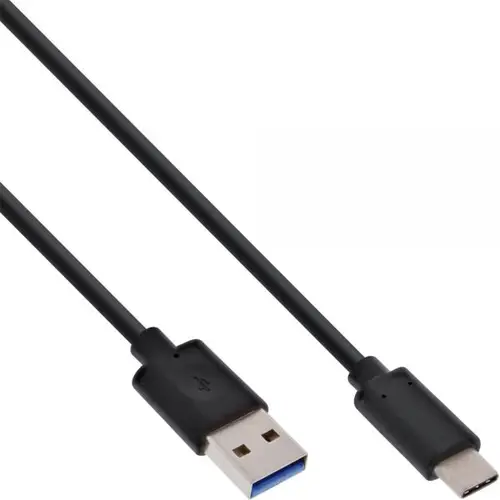 InLine USB 3.2 Typ-C an USB-A Kabel 1 m schwarz