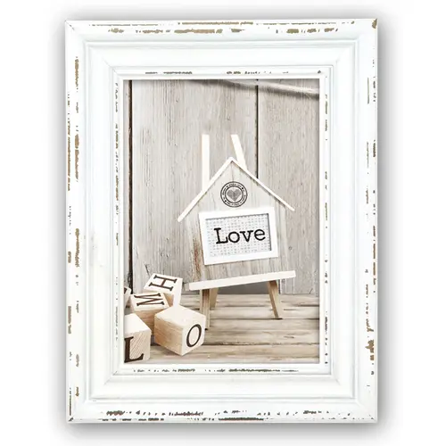 ZEP Rivoli 15x20 cm, weißer Holzrahmen im Vintage-Style