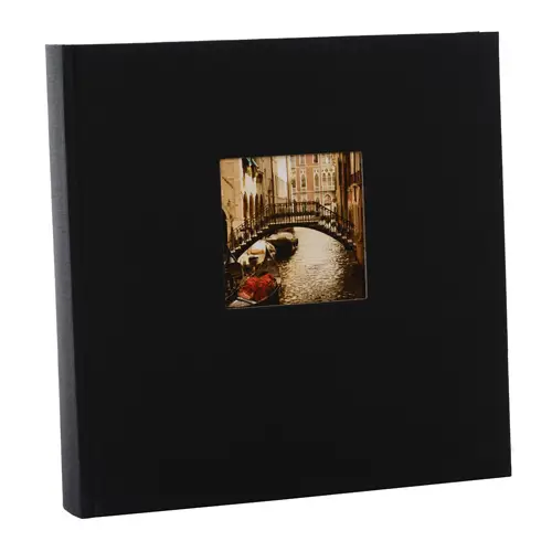 Goldbuch Bella Vista 25x25 cm schwarz, 60 weiße Seiten, Buchalbum
