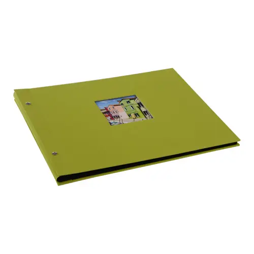 Goldbuch Bella Vista 30x25 cm, grün mit 40 schwarzen Seiten