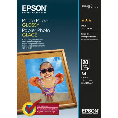 Epson Photo Paper glossy A4, 20 Blatt 200g/m²