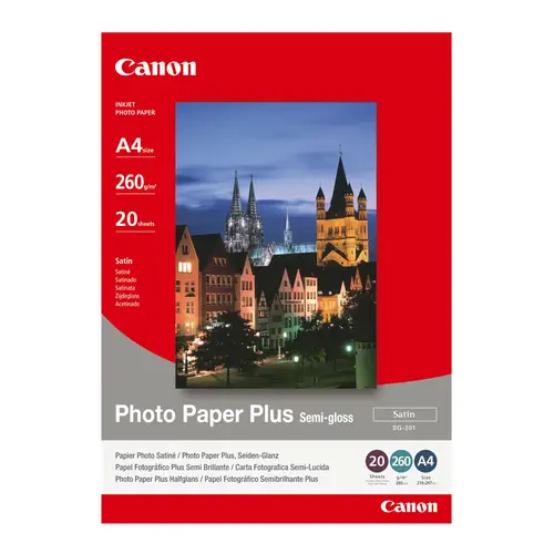 Canon SG-201 Fotopapier A4, 20 Blatt 260g/m² Plus seidenglanz
