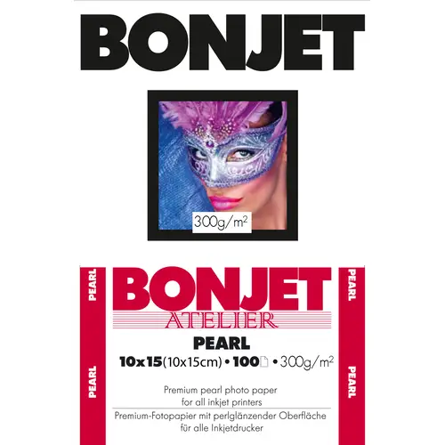 Bonjet Atelier-Fotopapier 10x15 cm pearl, 300g/m², 100 Blatt