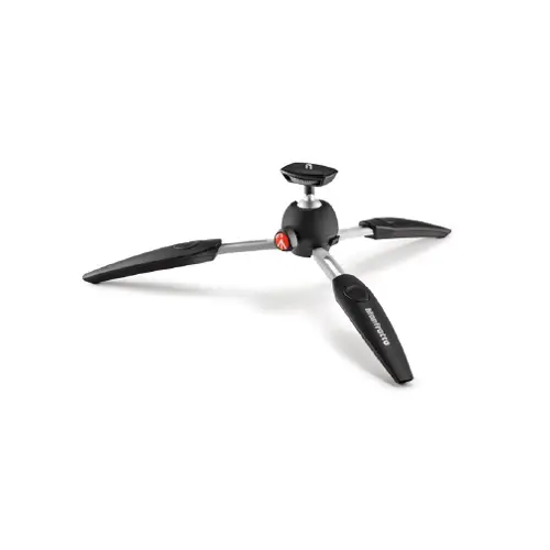 Manfrotto PIXI EVO Mini Stativ schwarz Tisch- und Videostativ in Einem
