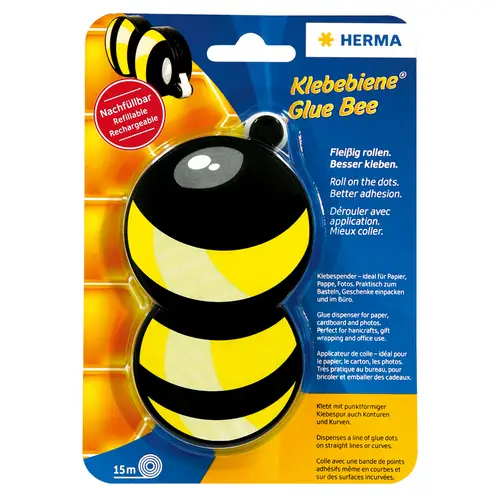 Herma Klebebiene Transferspender incl. 15m wieder ablösbare Klebepunkte