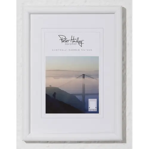 Peter Hadley Rondo 9x13 cm, weiß, Holzrahmen