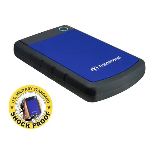 Transcend StoreJet 25H3B 1TB blau, portable externe 2,5' HDD-Festplatte"