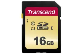 Transcend 16GB SDHC-Karte 500S UHS-I U1 Cl10 95/45MB/s