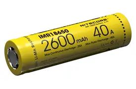 Nitecore Li-Ion Akku IMR 18650 2er-Pack 3,7V/2600mAh