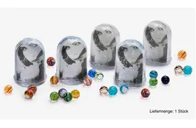 KPH Schmal Glitzerkugel 10,5 cm hoch für Bildformat 7,5 cm