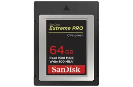 SanDisk Extreme PRO CFexpress Card 64 GB Type B, 1500/800 MB/s