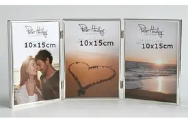 Peter Hadley Emotions Dreierrahmen 10x15 cm,silber-glanz,Porträtrahmen Hochformat