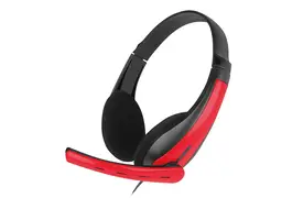 Fontastic ToXx Multimedia Headset sw/rot mit Mikrofon