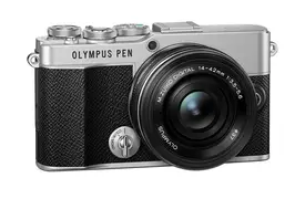Olympus PEN E-P7 silber+3,5-5,6/14-42 mm EZ, schwarz, Kamerakit