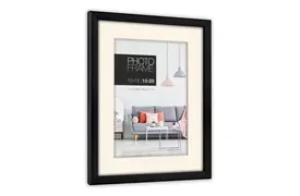 ZEP Edison 15x20 cm schw.+ Ppt. 10x15 cm Kunststoffrahmen