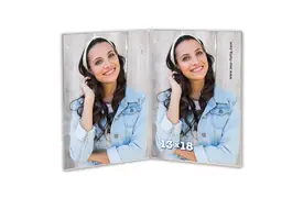 ZEP Acryl-Doppelrahmen 13x18 cm hoch