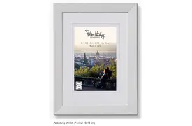 Peter Hadley Nina 10x15 cm weiß, Holzrahmen