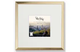 Peter Hadley Nina 30x30 cm gold, Holzrahmen mit Passepartout 15x15 cm