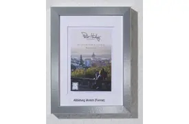 Peter Hadley Andria 40x50 cm silber, mit 30x40 cm Ppt. (kalt-weiß), MDF-Rahmen