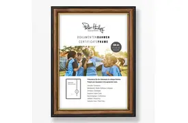 Peter Hadley Ragusa A4, braun-gold Holzrahmen