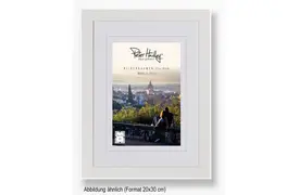 Peter Hadley Amalfi 20x30 cm, weiß, Holzrahmen