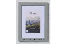 Peter Hadley Amalfi 40x50 cm, grau, Holzrahmen
