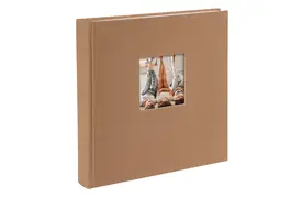Goldbuch Bella Vista 25x25 cm haselnuss, 60 weiße Seiten, Buchalbum