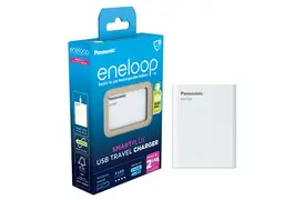 Panasonic eneloop BQCC87 unbestückt, USB in & out Charger