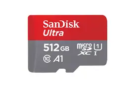 SanDisk 512GB microSDXC-Karte+SD Adapter 150MB/s A1 Class 10 UHS-I, Speicherkarte