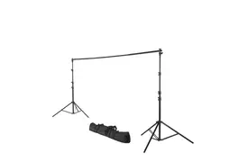 Hama Foto-Hintergrundsystem 158-295 cm ausziehbar, für Studio und unterwegs