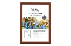 Peter Hadley Rondo A4 hellbraun, Holzrahmen (21x29,7 cm)