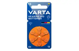 Varta Hearing Aid 13, 6er Blister, Hörgeräte-Batterien