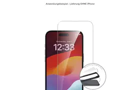 4smarts Für Apple iPhone 15 Plus Second Glass mit Montagerahmen, Schutzglas
