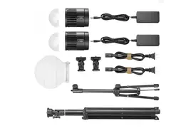 Godox LC30D-K2 Kit Litemons Tisch-LED Leuchte mit 2 x LC30D+Zubehör, Daylight
