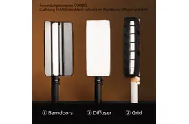 Zhiyun FIVERAY V60 COMBO Black LED Leuchte mit Zubehör