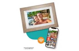 Pora 8' WF-805T-LB hellbraun Digitaler Bilderrahmen"