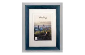 Peter Hadley Nina 13x18 cm ozeanblau, Holzrahmen