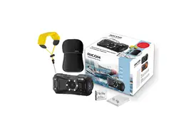 Ricoh WG-80 Special Edition schwarz inkl Neoprencase/Strap+PH D-LI92 Akku/Tuch