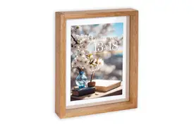 ZEP Vittel eiche, für 2 Fotos 13x18 cm, Vorder- und Rückseite best., Holzrahmen