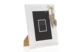 ZEP Lille 13x18 cm weiß, Tischrahmen aus Holz, zum Hängen und Stellen