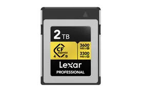 Lexar CFexpress 2 TB PRO Type B GOLD 4.0 Serie R3600/W3300 MB/s