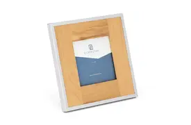 Zilverstad Orléans 7x7 cm ahorn/silbrig Porträtrahmen aus Holz und Metall